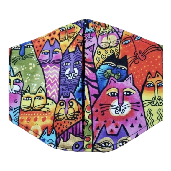 Laurel Burch Kids Colorful Fanciful Felines Facemask